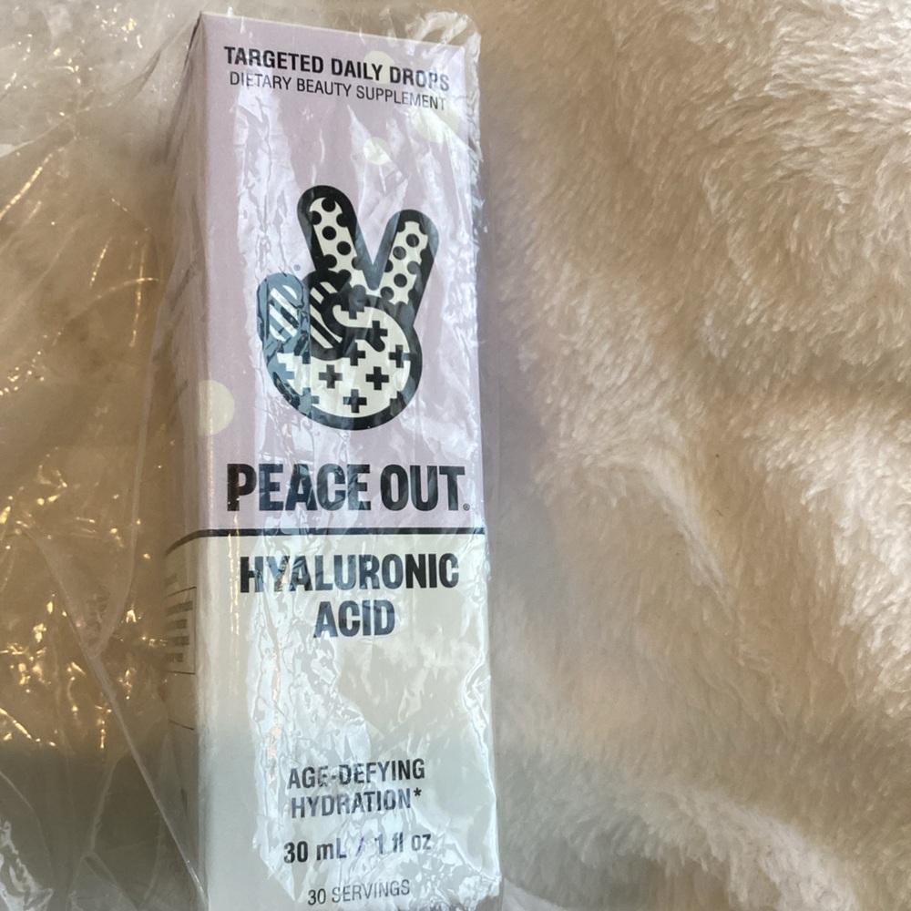 ✌🏽Peace Out Hyaluronic Acid Daily Drops NEW 1oz. Age Defying Acne Serum - Picture 2 of 6